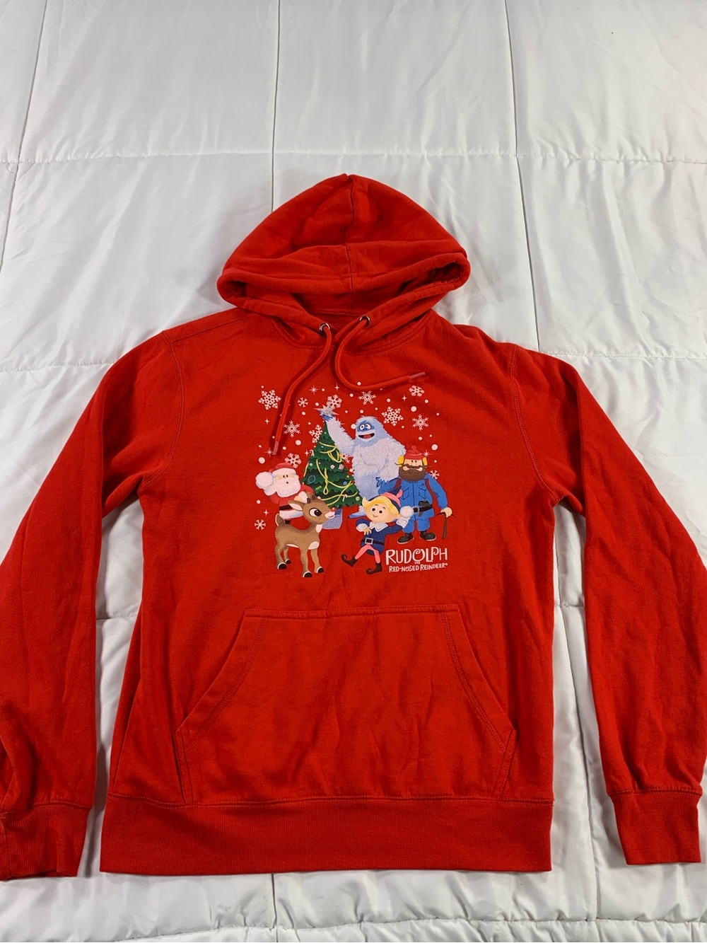 Pre loved RUDOLPH THE RED NOSED REINDEER hoodie womens size M